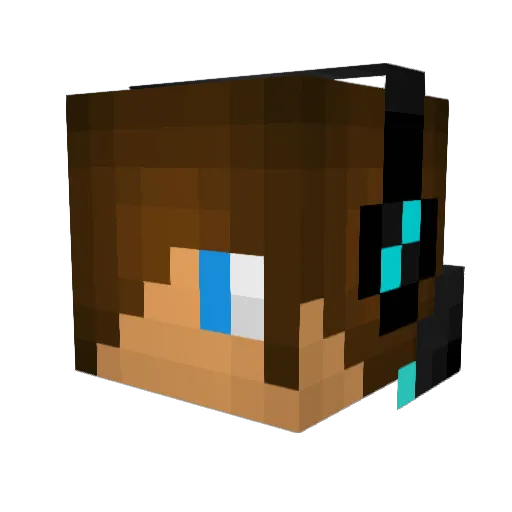 Mattlock2 Minecraft avatar head, 3D render