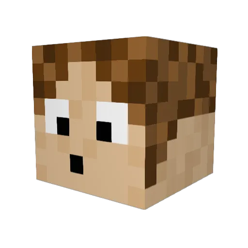 Mattmoo18 Minecraft avatar head, 3D render
