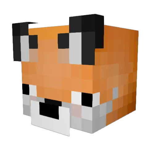 Mattora Minecraft avatar head, 3D render