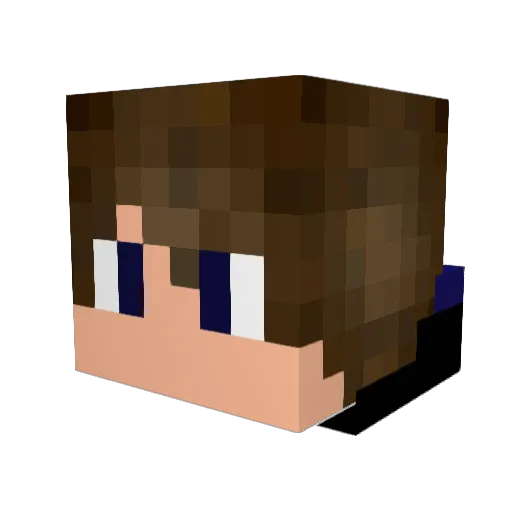 Mattosinhos Minecraft avatar head, 3D render