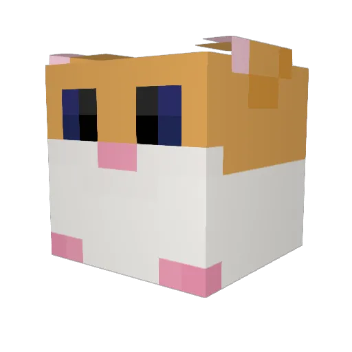 Mattp0110s Minecraft avatar head, 3D render