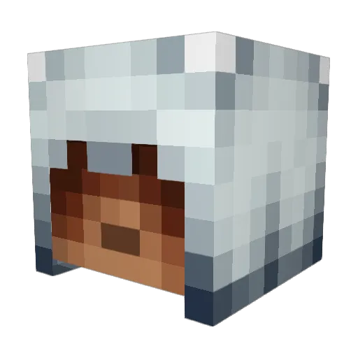 Mattrivit Minecraft avatar head, 3D render