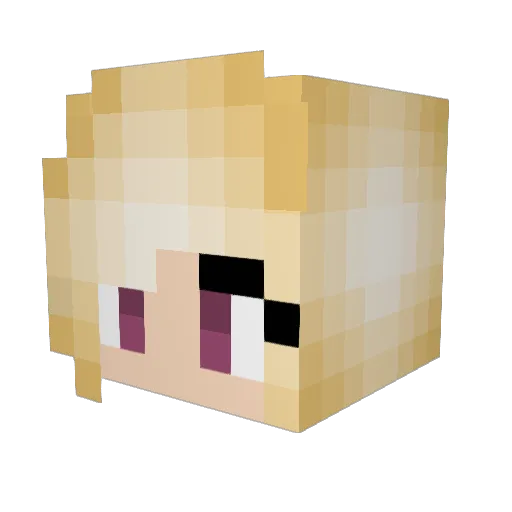 MattsRide Minecraft avatar head, 3D render