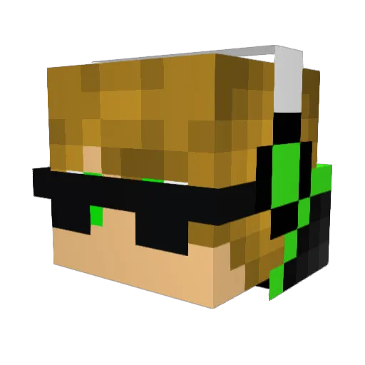Mattsp05 Minecraft avatar head, 3D render