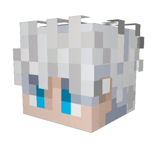 Mattstronaut Minecraft avatar head, 3D render