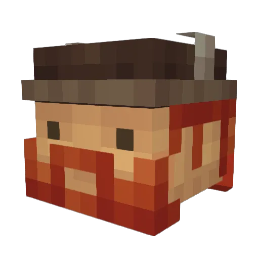 Mattswe Minecraft avatar head, 3D render