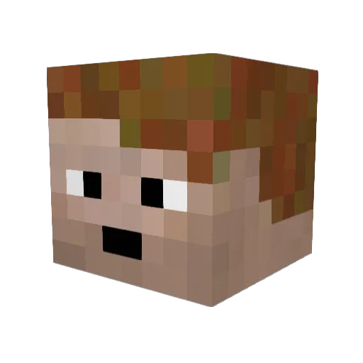 MattthewG Minecraft avatar head, 3D render