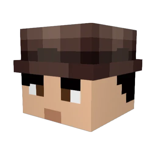 Mattulek Minecraft avatar head, 3D render