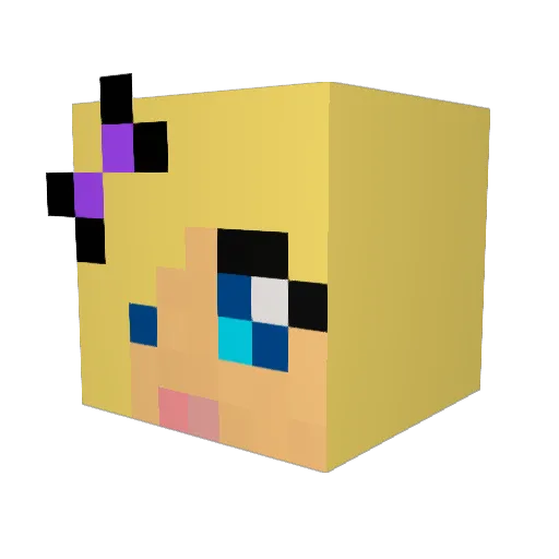 Mattullka Minecraft avatar head, 3D render