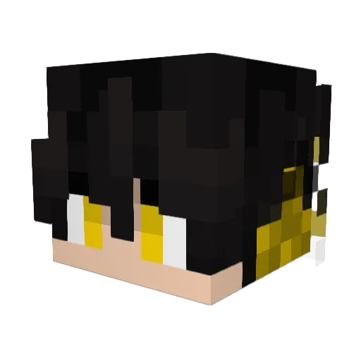 Mattuttee7 Minecraft avatar head, 3D render