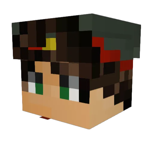 Matty12495 Minecraft avatar head, 3D render