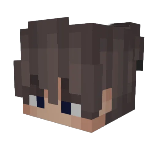 Matty34 Minecraft avatar head, 3D render