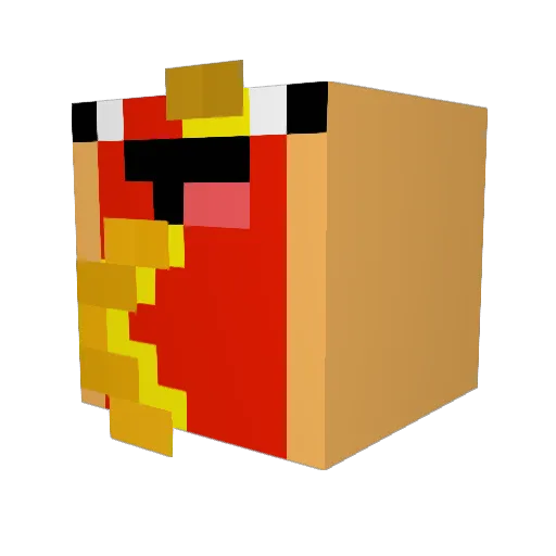 Matty5 Minecraft avatar head, 3D render