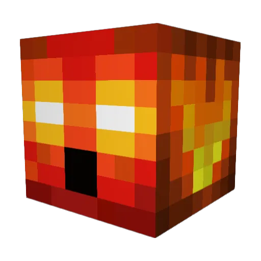 MattyBRed Minecraft avatar head, 3D render