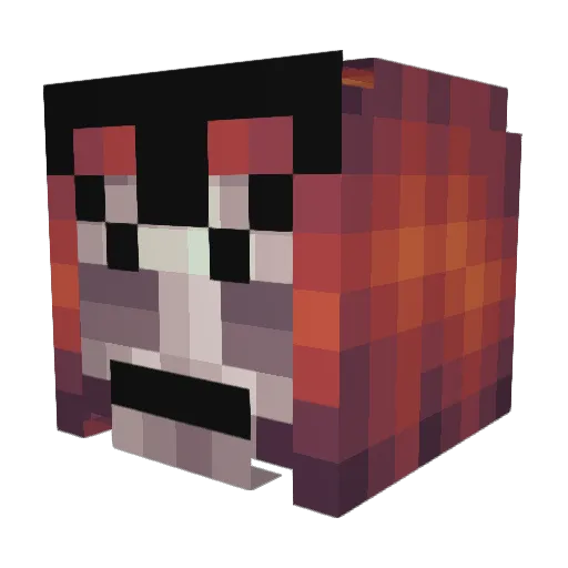 MattyBart Minecraft avatar head, 3D render
