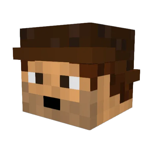 MattyBerger Minecraft avatar head, 3D render