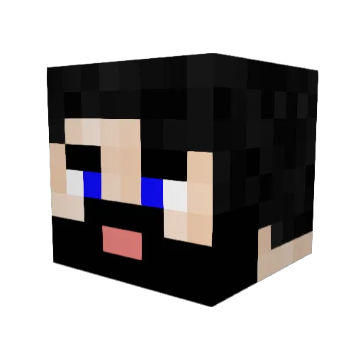 MattyJS2001 Minecraft avatar head, 3D render