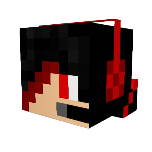 MattyMelon Minecraft avatar head, 3D render