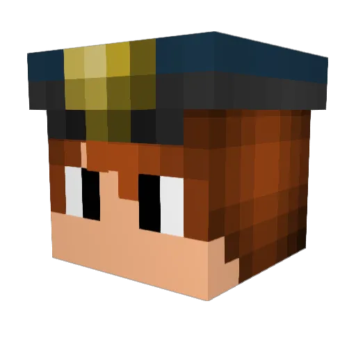 Matty_22 Minecraft avatar head, 3D render
