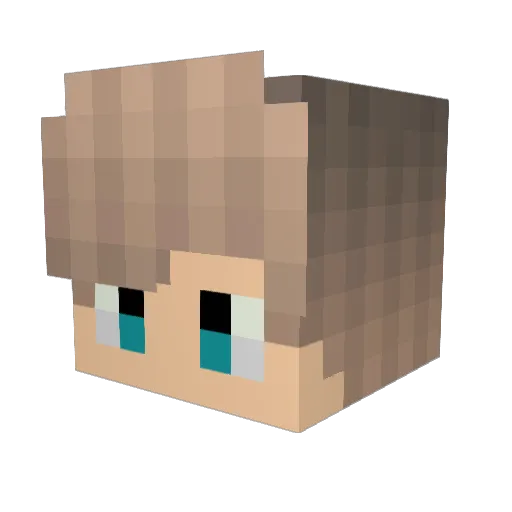 Matty_CPG Minecraft avatar head, 3D render