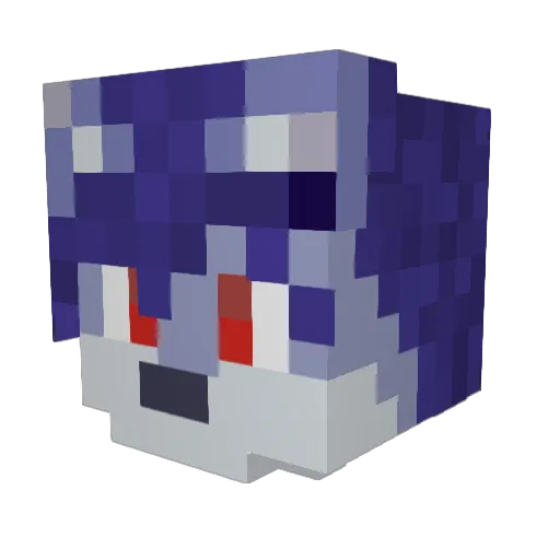 Matty_Mattoe Minecraft avatar head, 3D render