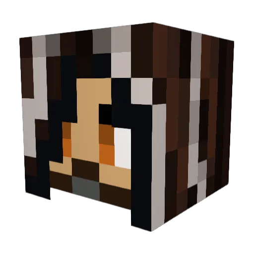 Matty_po Minecraft avatar head, 3D render