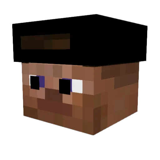 Mattymagnific Minecraft avatar head, 3D render