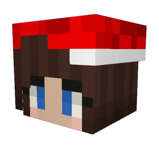 MatuBurgos26_YT Minecraft avatar head, 3D render