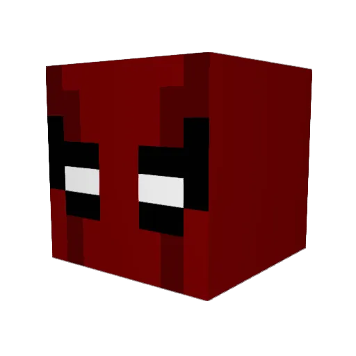 MatuHD Minecraft avatar head, 3D render