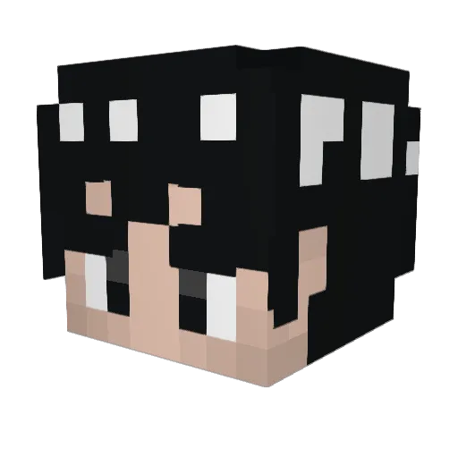 MatudiCharo Minecraft avatar head, 3D render