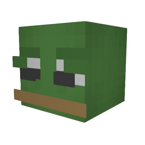Matukkaa Minecraft avatar head, 3D render