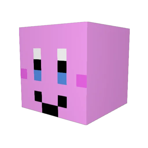 Matunez Minecraft avatar head, 3D render