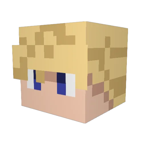 Matus509 Minecraft avatar head, 3D render