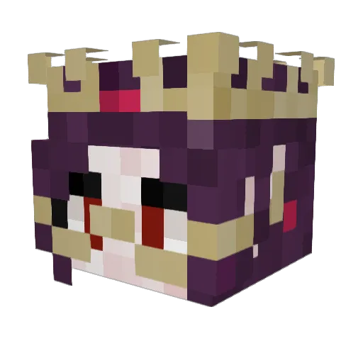 Matussa Minecraft avatar head, 3D render