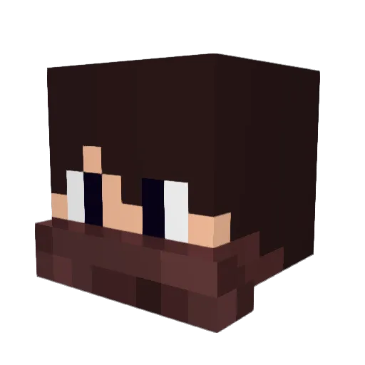 Matuti22 Minecraft avatar head, 3D render