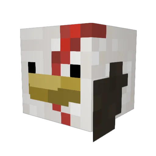 Matutu10 Minecraft avatar head, 3D render