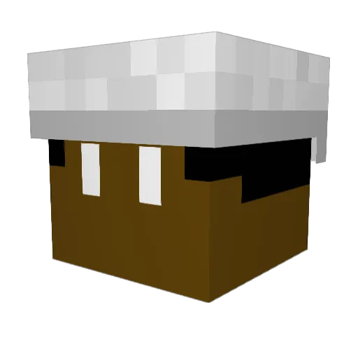 Matuzass Minecraft avatar head, 3D render