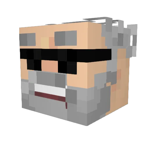 Matveu1011 Minecraft avatar head, 3D render