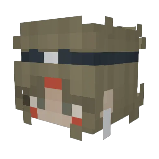 Matx_o Minecraft avatar head, 3D render