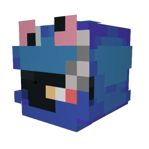 MatyMuty Minecraft avatar head, 3D render