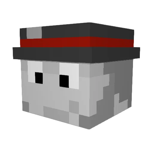 MatyX69 Minecraft avatar head, 3D render