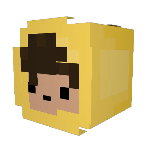 Maty_Fishy Minecraft avatar head, 3D render