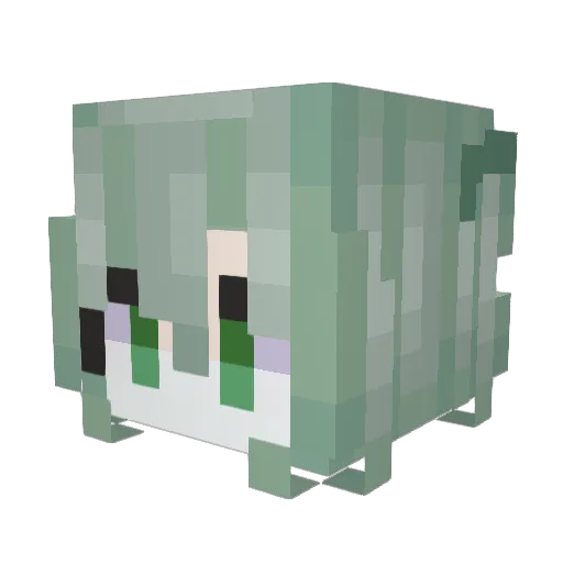 Matylda136 Minecraft avatar head, 3D render