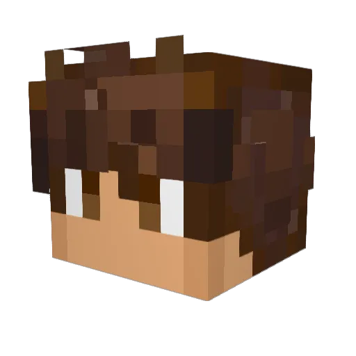 Matymus Minecraft avatar head, 3D render