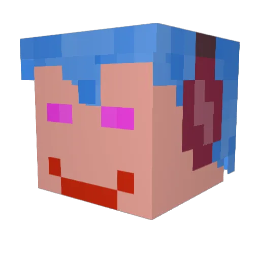Matysek203 Minecraft avatar head, 3D render