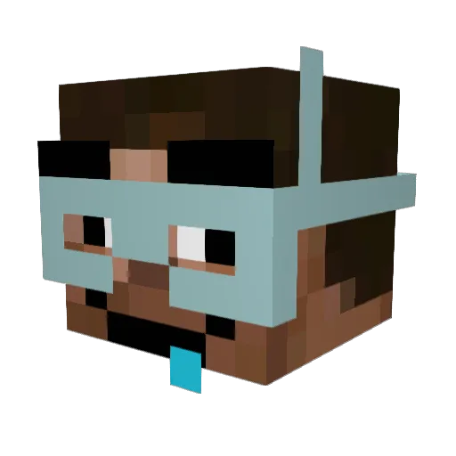 MatzBBC123 Minecraft avatar head, 3D render