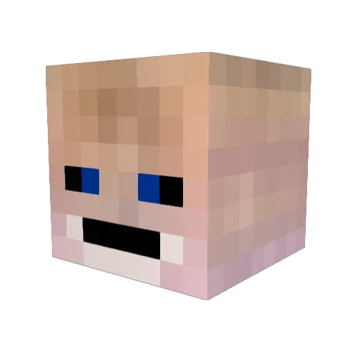 Matze0612 Minecraft avatar head, 3D render