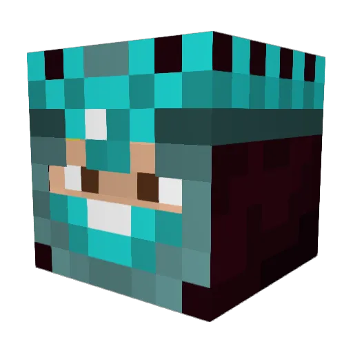 Matze189 Minecraft avatar head, 3D render