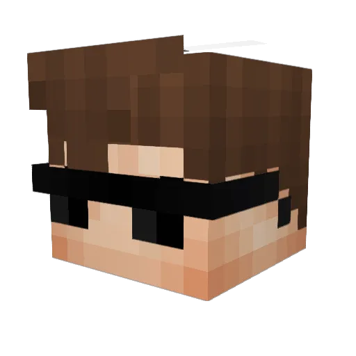MatzeBayer Minecraft avatar head, 3D render