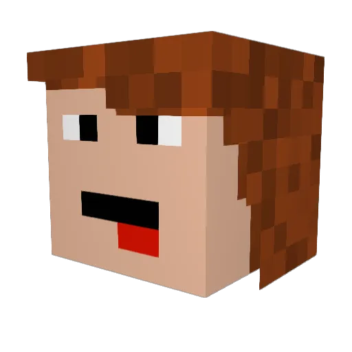 Matzelp99 Minecraft avatar head, 3D render
